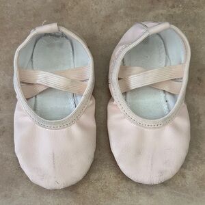 Stelle Pink Leather Ballet Shoes
